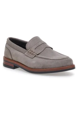 Mocassini tortora con bocca di leone PITTARELLO CLASS 014