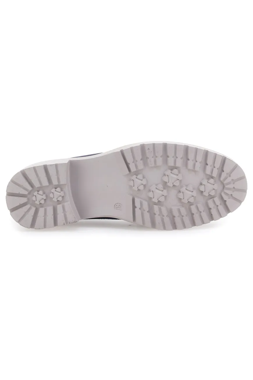 Mocassino Blu con Cinturino di Strass Le Havre Paris 233184