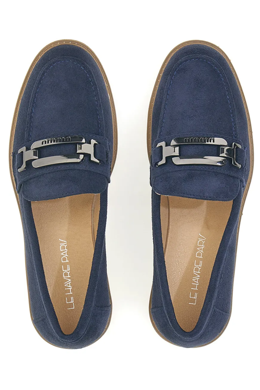 Mocassino Blu con Morsetto Le Havre Paris 526822