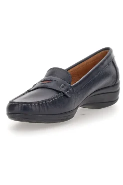 Mocassino blu in vera pelle PITTARELLO FOCUS 8164