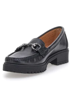 Mocassino nero in vera pelle PITTARELLO FOCUS 8300