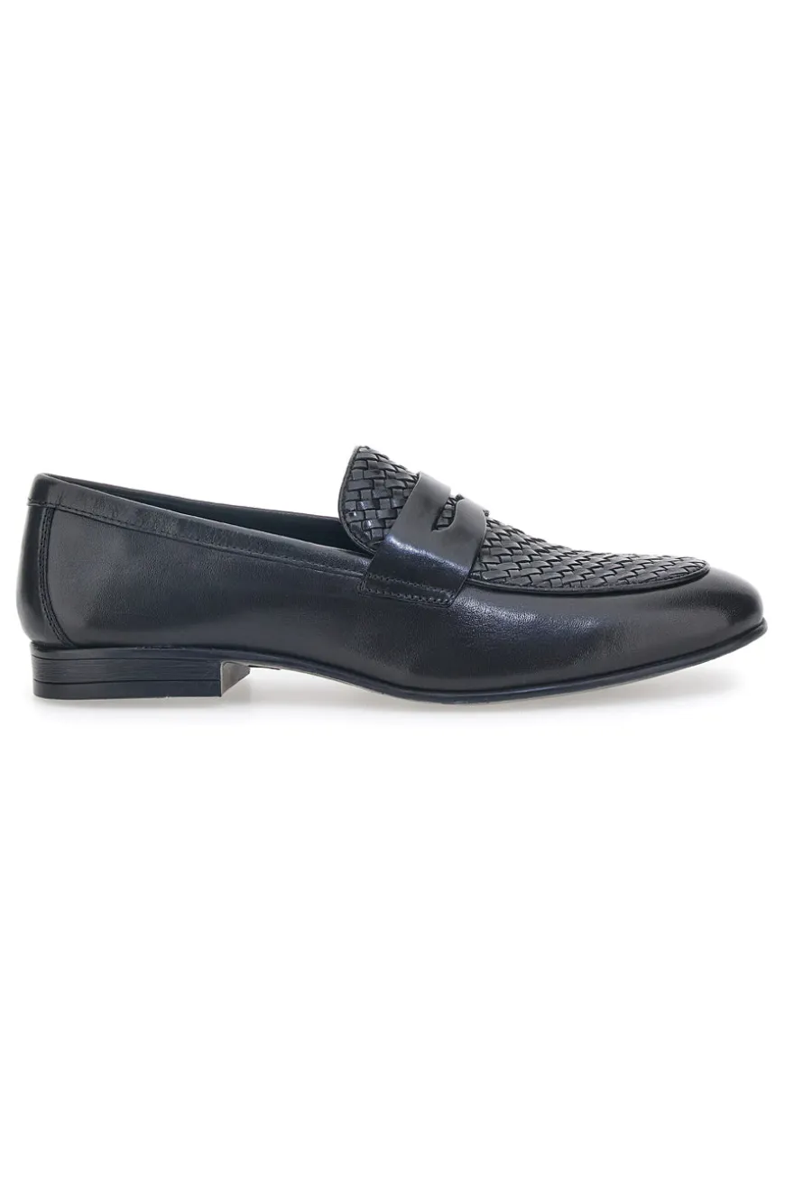 Mocassino Vera Pelle Neri Pittarello Class 1508