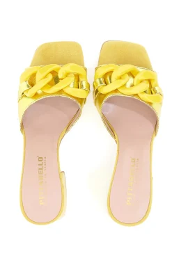 Mules Chic Pittarello 0148 Giallo Metallizzato