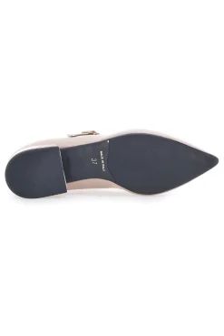 Nudefarbene spitze Ballerinas Pittarello Couture 903