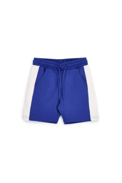 Pantaloncini blu con inserti bianchi Pitt kids PT-B-SH-9020