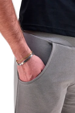 Pantaloncini Grigi in Cotone con Coulisse ABARTH AH26SS091