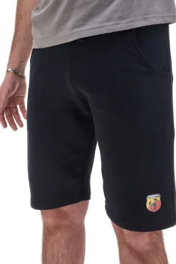Pantaloncini Neri in Cotone con Coulisse ABARTH AH24SS005