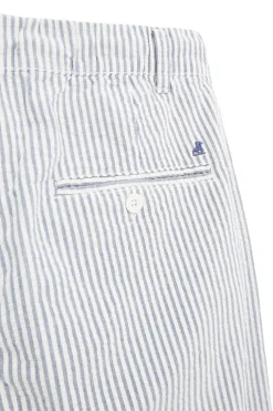 Pantaloni bianco azzurro a righe U.s.grand polo US61104M