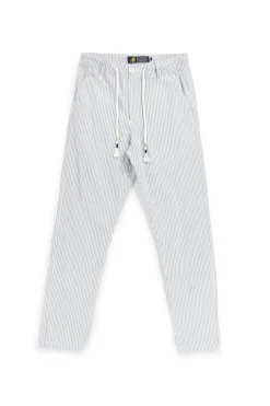 Pantaloni bianco azzurro a righe U.s.grand polo US61104M