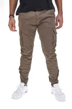 Pantaloni Cargo con Polsino Khaki Boardman 2750