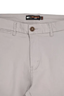 Pantaloni grigio chiaro in cotone No limits MAPW003S24
