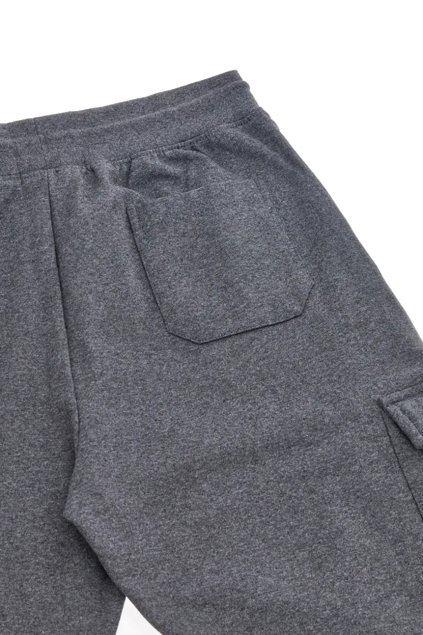 Pantaloni grigio scuro cargo interno felpato Boardman NBY821