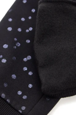 Pantaloni in tuta neri con pois PITT KIDS 6004
