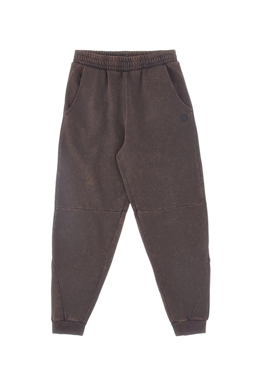 Pantaloni jogger marrone effetto vintage interno caldo felpato Boardman PT-M-P-8053