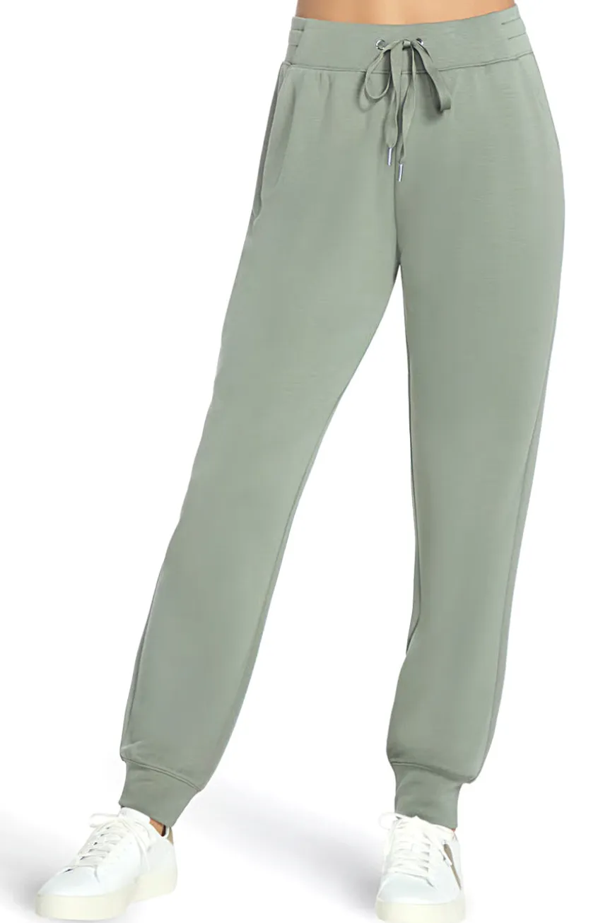 Pantaloni jogger verde salvia in tessuto skechweave elevate Skechers PT149