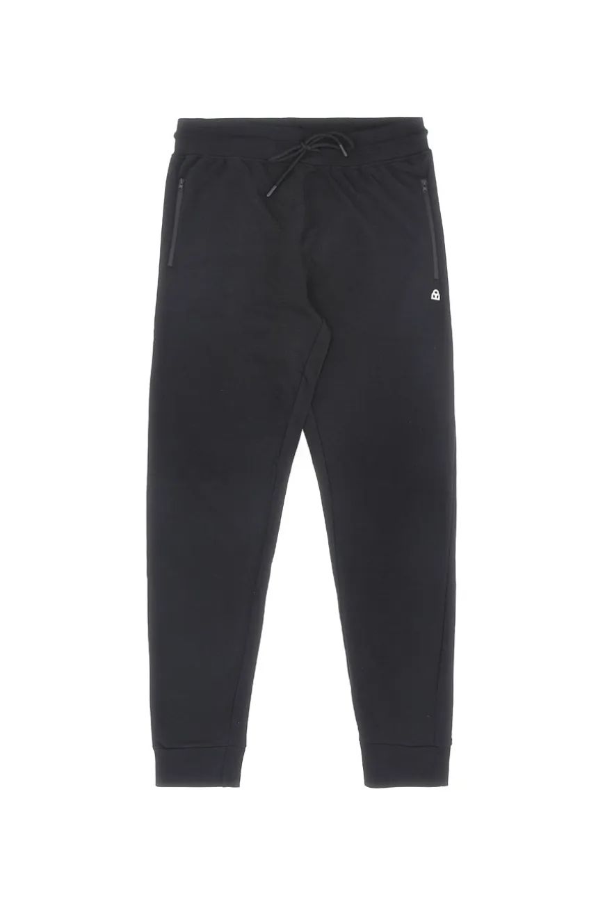 Pantaloni neri in felpa con zip Boardman NBY814