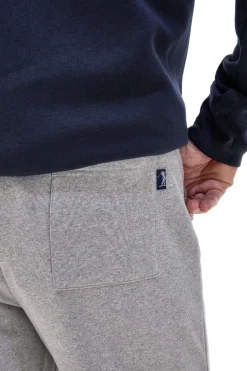 Pantaloni tuta grigi in cotone e poliestere con polsino alla caviglia U.S. Golf Club F105
