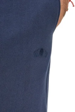 Pantaloni tuta jogger blu in cotone Sevenoaks NBY820