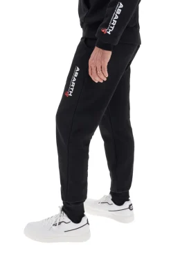 Pantaloni tuta sportivi neri con logo Abarth AH001PA