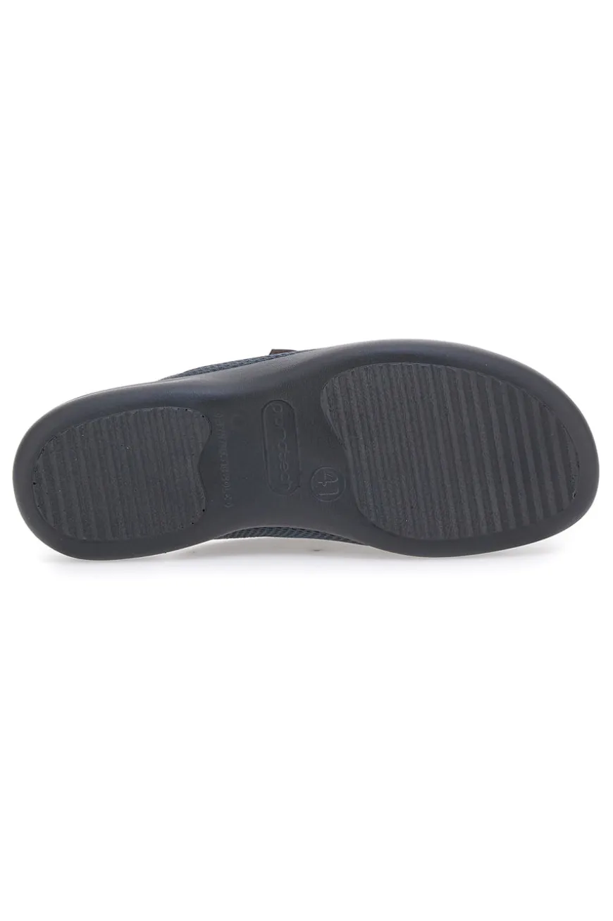 Pantofola Antracite Made In Italy Con Plantare Anatomico Fly Flot 7118