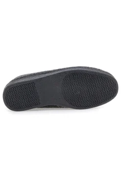 Pantofole antracite a stivaletto con zip e interno in pelo Jerpoint CA249