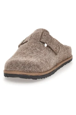 Pantofole beige in feltro con fibbia regolabile Inblu 24 SI