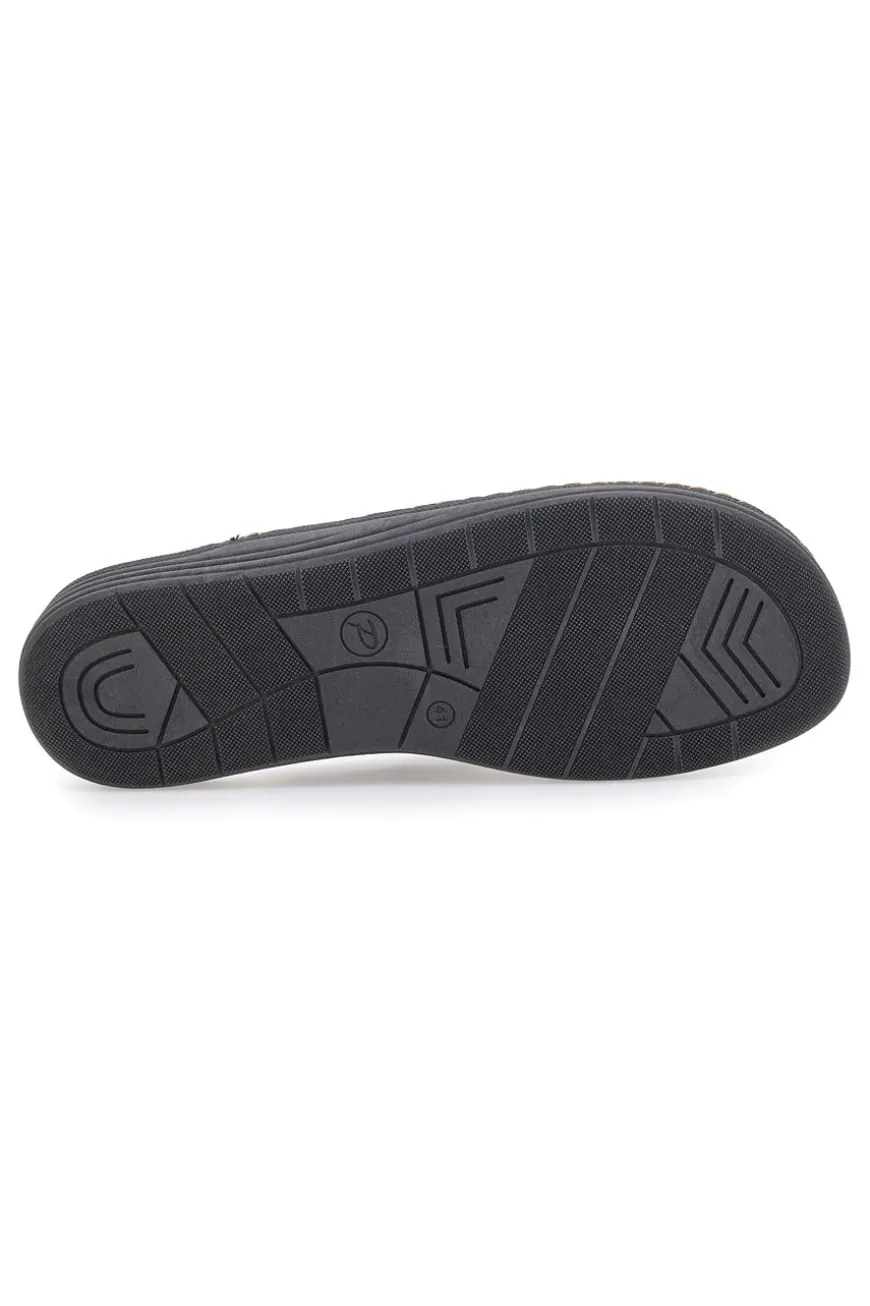 Pantofole blu con dettagli fango e suola comfort Jerpoint NR35AR