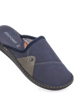 Pantofole blu con dettagli fango e suola comfort Jerpoint NR35AR