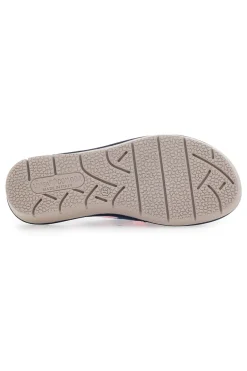 Pantofole Blu con Punta Aperta Linea Comoda 7227