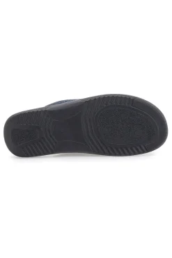 Pantofole blu con tessuto lavorato e plantare anatomico Inblu 16 DG
