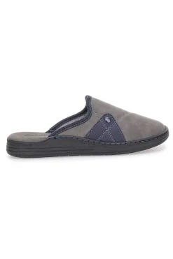 Pantofole color fango con dettagli blu e suola comfort Jerpoint NR35AR