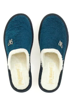 Pantofole Fly Nature 373 Petrolio