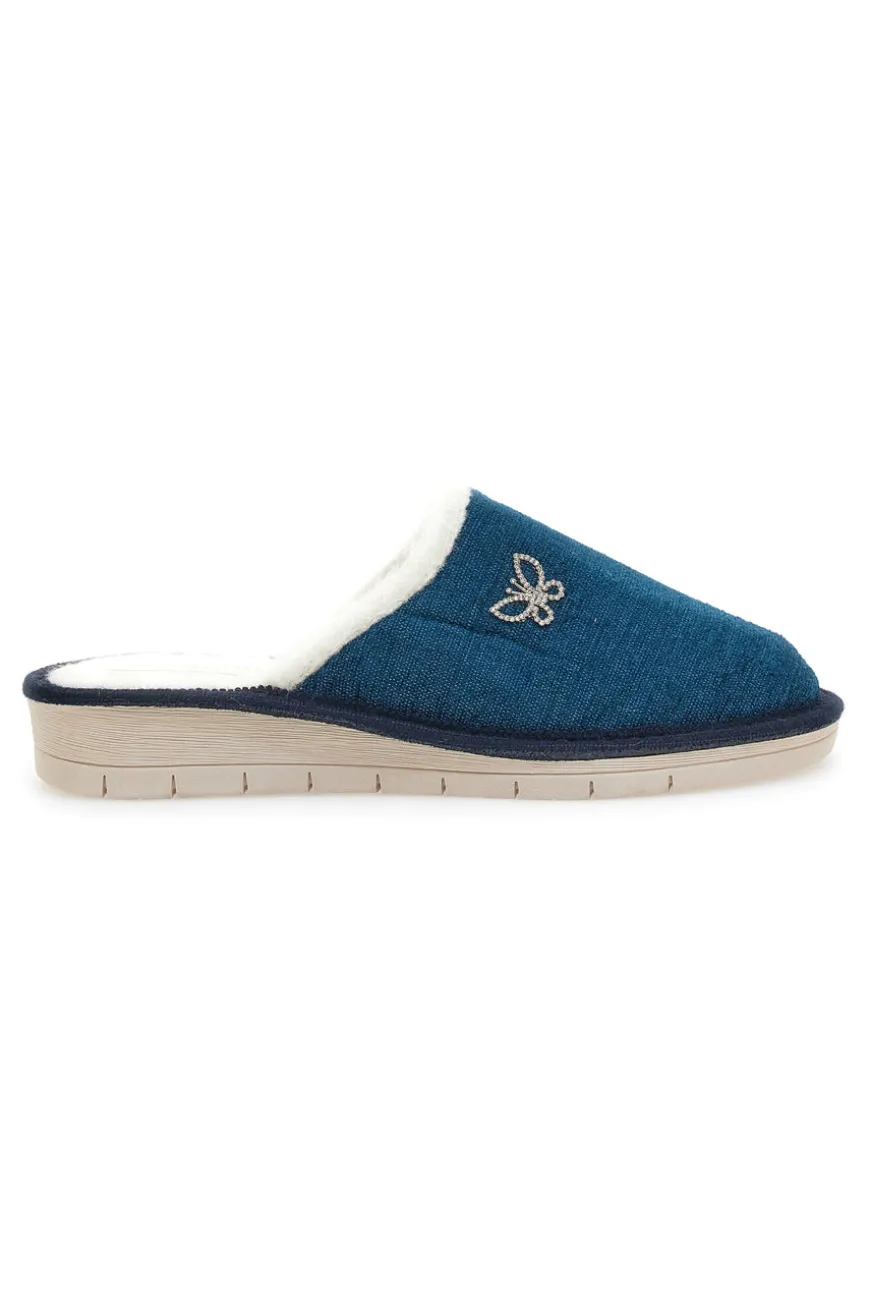 Pantofole Fly Nature 373 Petrolio