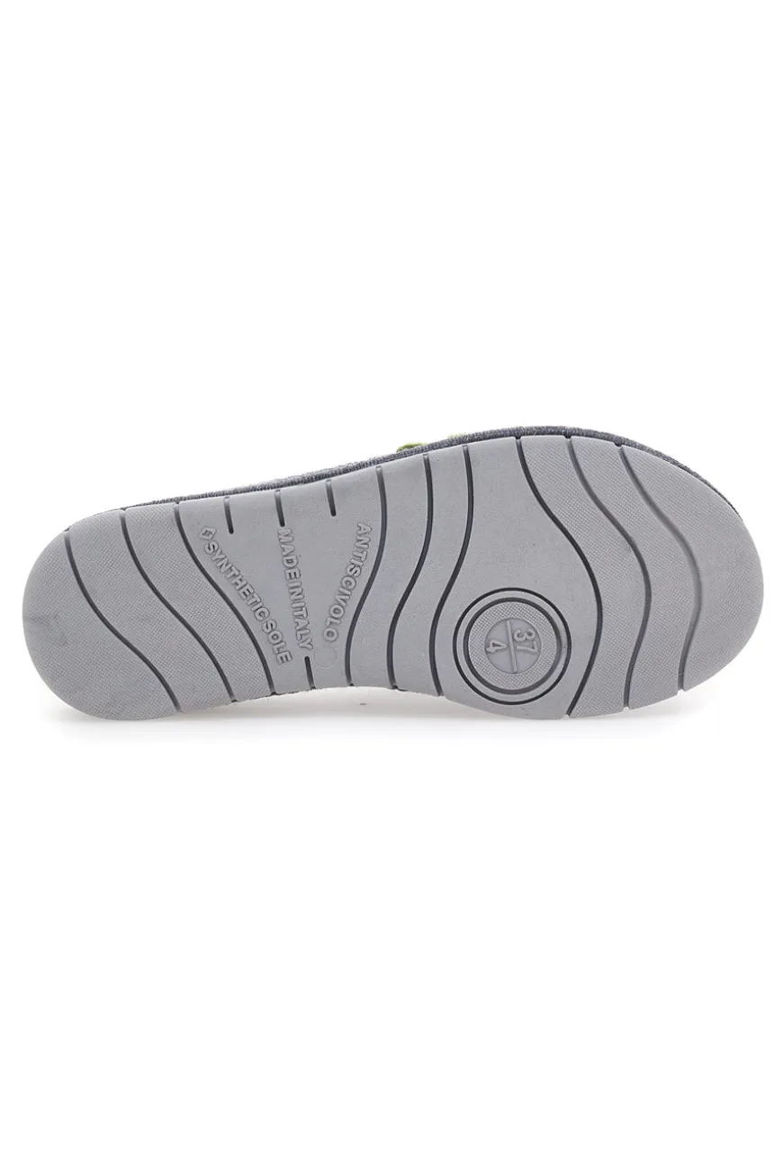 Pantofole Grigie con Fiori DOLCE VITA 045