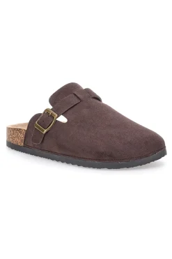 Pantofole marroni con fibbia ALTEMBERG 1310