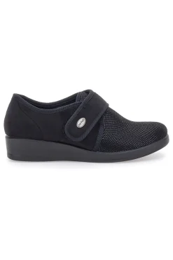 Pantofole nere chiuse con velcro FLY FLOT 38865