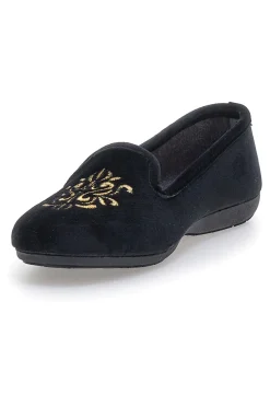 Pantofole Nere con Soletta Estraibile e Suola in Gomma Superga 10272