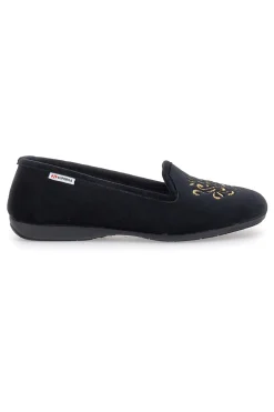 Pantofole Nere con Soletta Estraibile e Suola in Gomma Superga 10272