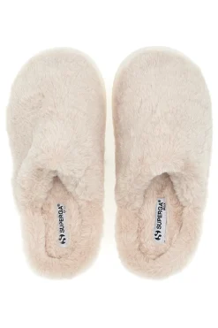 Pantofole rosa in tessuto effetto peluche Superga S45U866