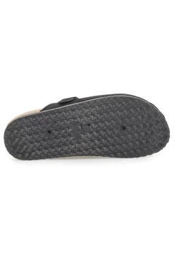 Pantofole sabot nere con fibbia Altemberg 1105