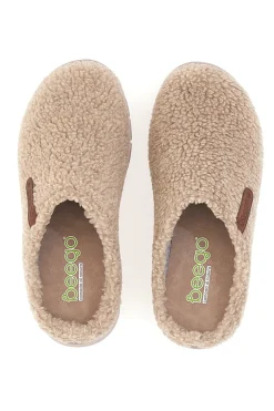 Pantofole teddy taupe Beego 7485