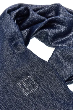 Pashmina blu con frange Laura Biagiotti 99s298-71