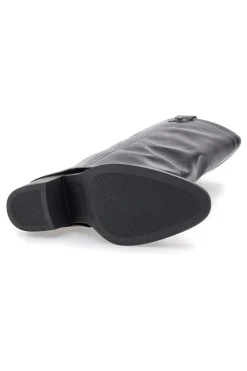 Pittarello Capsule BT24186024A schwarze Stiefel mit mittelhohem Absatz und quadratischer Zehenpartie