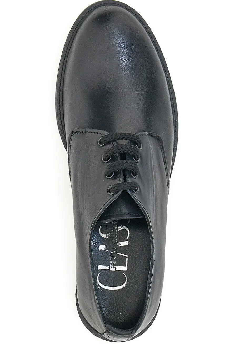 Pittarello Class 076 Schnürschuhe aus schwarzem Echtleder
