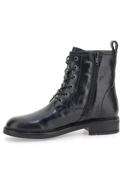 Pittarello Focus KI5242 schwarze Schnürstiefeletten mit seitlichem Reißverschluss