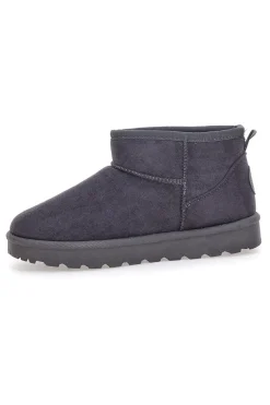 Pittarello Love PK1699D dunkelgraue Slipper-Stiefeletten mit Fellfutter