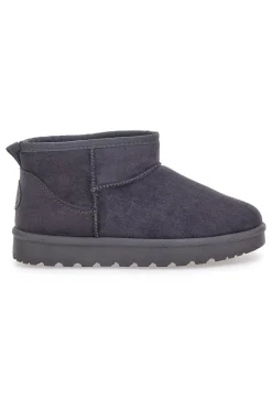 Pittarello Love PK1699D dunkelgraue Slipper-Stiefeletten mit Fellfutter