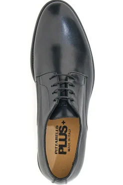 Pittarello Plus 734 Schnürschuhe aus schwarzem Echtleder
