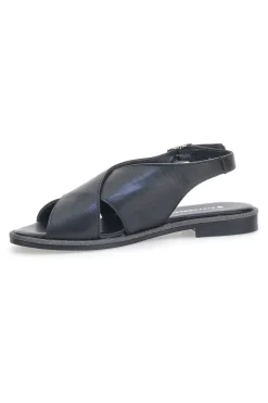 Pittarello Sandalen 1613802 Schwarzes Echtleder