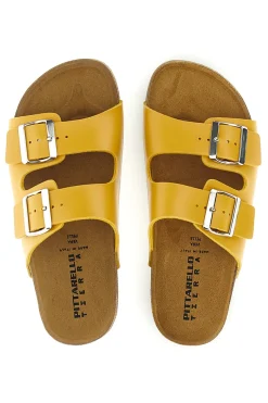 Pittarello Tierra doppelte gelbe Hausschuhe 335A20630SR